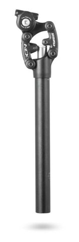 BICYCLE PARTS - SEATPOST, SUSPENSION, 30.9X 350 BLACK, SR SUNTOUR NCX MEDIUM SPRING FITTED