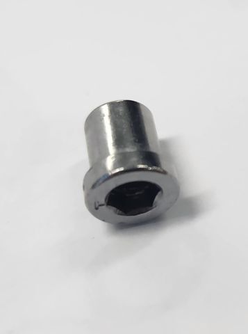 BICYCLE PARTS - BRAKE PIVOT NUT - CALIPER BOLT NUT FOR ROAD BIKES, M6 X DIA 10MM X 8MM, ALLEN KEY TYPE (SOLD INDIVIDUALLY)
