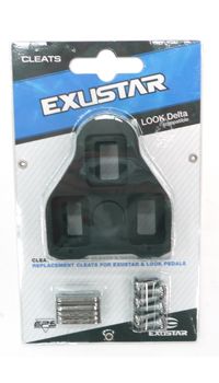 BICYCLE PARTS - CLEATS ROAD, LOOK DELTA COMPATIBLE, FIXED/ZERO FLOAT. BLACK