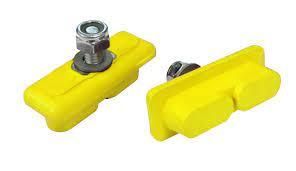 BICYCLE PARTS - BRAKE PADS - KOOL STOP COMPOSITE CONTINENTAL PADS KS - CYC YELLOW