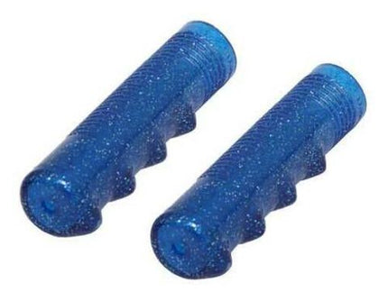 BICYCLE PARTS - GRIPS LOWRIDER/DRAGSTER GLITTER - BLUE LENGTH:120MM