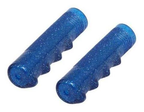 BICYCLE PARTS - GRIPS LOWRIDER/DRAGSTER GLITTER - BLUE LENGTH:120MM
