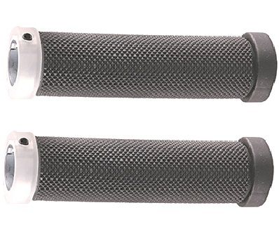 BICYCLE PARTS - LOCK - ON GRIPS 130MM, BLACK/GEL, WITH ONE SIDE LOCK, QUALITY VELO PRODUCT