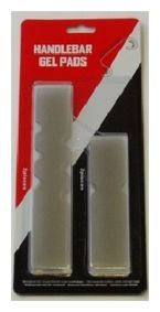 BICYCLE PARTS - HANDLEBAR GEL PADS, INC 2 TOP & 2 BOTTOM, 20 X 3.6/14 X 3.6CM EA, VELO BLISTER CARD