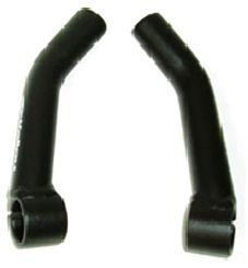 BICYCLE PARTS - BAR ENDS, ALLOY, LONG TYPE, SAND BLASTED BLACK, 155MM