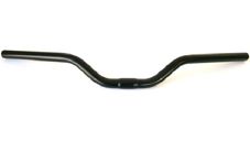 BICYCLE PARTS - HANDLEBAR 25.4MM, 64CM WIDE, 60MM RISE, STEEL BLACK