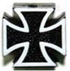 BICYCLE PARTS - VALVE CAP IRON CROSS BLACK