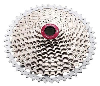 BICYCLE PARTS - CASSETTE - 11 SPEED, 11 - 46T, CHAMPAGNE. MTB - MX8 - QUALITY SUNRACE PRODUCT