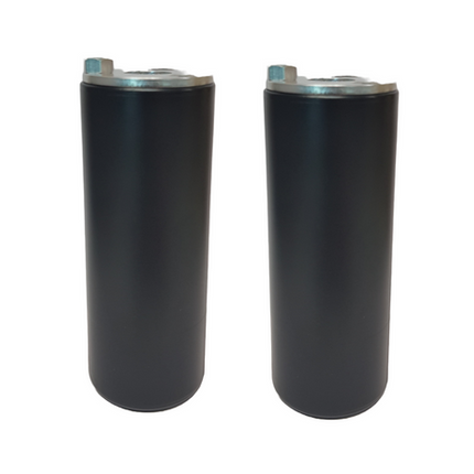 BICYCLE PARTS - FOOT PEG, 14MM AND 10MM AXLES, THREADLESS, HARDENED NYLON, BLACK (PAIR)
