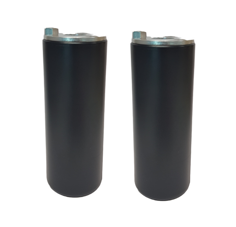 BICYCLE PARTS - FOOT PEG, 14MM AND 10MM AXLES, THREADLESS, HARDENED NYLON, BLACK (PAIR)