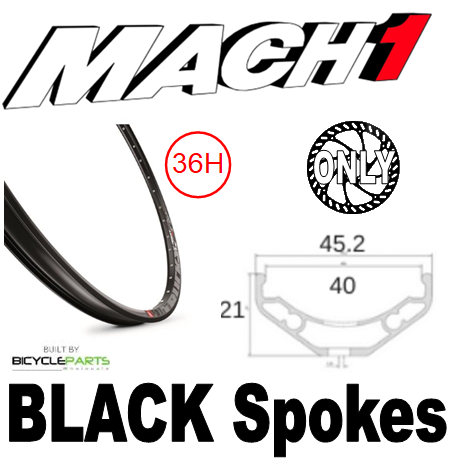 Mach1 Trucky 27.5 650B Black Bicycle Wheel Disc Brake Hub 36H Alloy Rim For Cycling