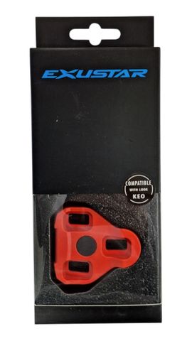 BICYCLE PARTS - CLEATS LOOK KEO COMPATIBLE, RED, 6 DEGREE FLOAT