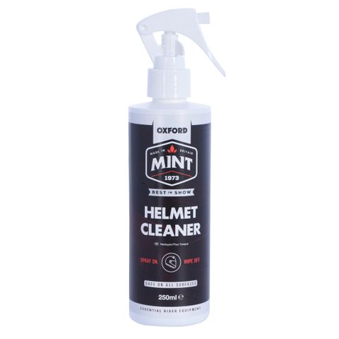 BICYCLE PARTS - OXFORD MINT, SUNGLASS & HELMET VISOR CLEANER 250ML, EASILY REMOVES DIRT, DEAD INSECTS AND GREASY RESIDUE, FAST DRYING