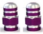 BICYCLE PARTS - VALVE CAP PURPLE ALLOY NUT