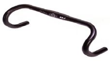 BICYCLE PARTS - HANDLEBAR 31.8MM, 44CM WIDE, 130MM DROP, 6061 ALLOY, BLACK