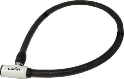BICYCLE PARTS - LOCK CABLE, 20MM X 1000MM, KEY LOCK, LUMA NO1 LOCK BRAND IN SPAIN (NO MOUNTING BRACKET)