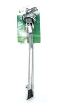 BICYCLE PARTS - KICKSTAND 20 - 28 ADJUSTABLE, CENTRE MOUNT, ALLOY SILVER, WITH EXTRA LONG BOLT