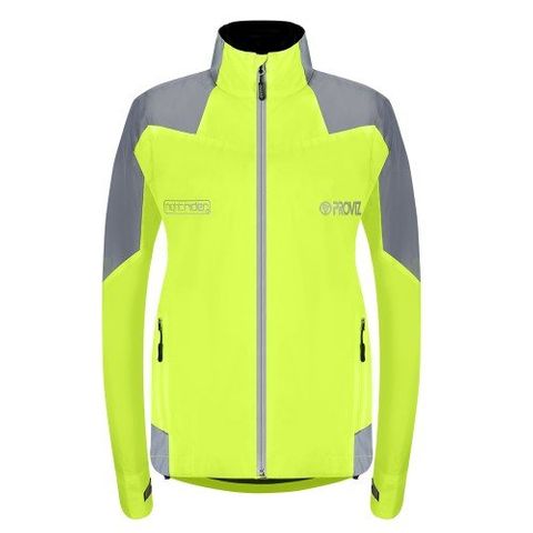 BICYCLE PARTS - PROVIZ NIGHTRIDER LADIES JACKET 2.0 - YELLOW (UK12/US8) - HIGH VISIBILITY PV1509