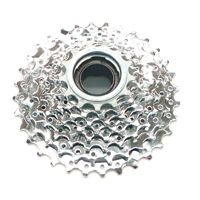 BICYCLE PARTS - SCREW ON CLUSTER - 8 SPEED, 13 - 32T, SUNRACE, CHROME