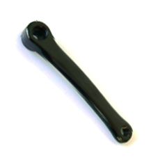 Black Alloy Crank Arm 170mm Left Hand Drive Low Profile Diamond Taper Cycling Bike Component Part