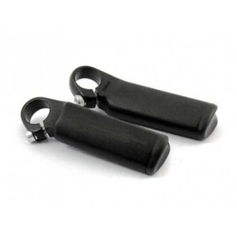 BICYCLE PARTS - BAR ENDS, ALLOY, W/O LOGO, 104MM SHORT