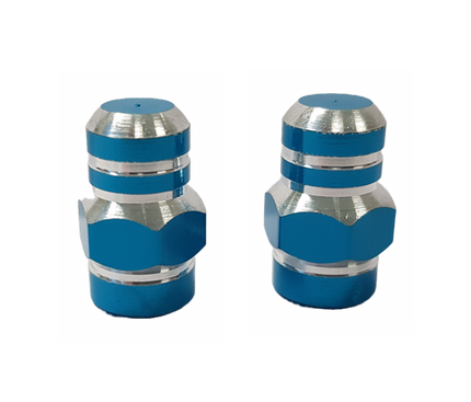 BICYCLE PARTS - VALVE CAP BLUE ALLOY NUT