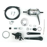 BICYCLE PARTS - STURMEY ARCHER 3SP HUB, COASTER, SRC3 , 36HOLE , POLISHED SILVER . 117MM (INCLUDES SHIFTER KIT)