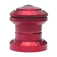 BICYCLE PARTS - AHEAD SET, ALLOY, 1 - 1/8, THREADLESS, SEALED BEARING, ALLOY TOP CAP, RED