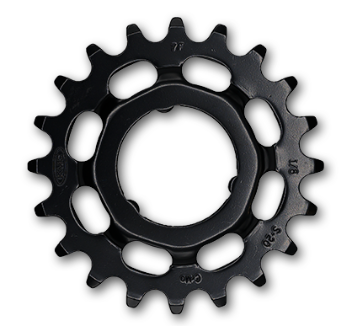 KMC 1/2 X 1/8 X 20T Black Steel Sprocket For E-bikes - Quality Cycling Component For Coaster & Internal Gear Hubs