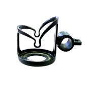 BICYCLE PARTS - BIDON CAGE - MINI/KIDS, PLASTIC, HANDLEBAR MOUNT, BLACK