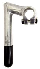 BICYCLE PARTS - QUILL STEM - 80MM EXT, 0 DEGREE, 150MM HEIGHT., 22.2MM DIA., 25.4MM BB, SILVER