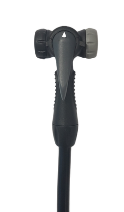 BICYCLE PARTS - TWIN VALVE AND HOSE, W/THUM BLOCK LEVER