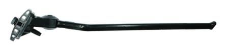 BICYCLE PARTS - KICKSTAND 20 - 27 CENTRE MOUNT, ALLOY BLACK, CUT - OFF TYPE