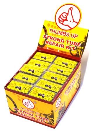 BICYCLE PARTS - PUNCTURE REPAIR KIT - BULK GLUELESS PATCH KIT(DISPLAY BOX 50) EACH KIT CONTAINS QTY6 ADHESIVE 25MM ROUND PATCHES