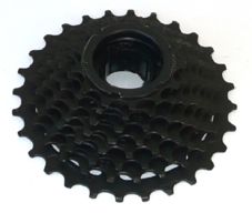 BICYCLE PARTS - SCREW ON CLUSTER - 8 SPEED, 13 - 28T, FALCON, BLACK