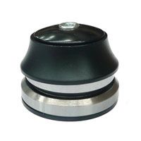 BICYCLE PARTS - HEAD SET 1 1/8 UPPER, 1 1/4 LOWER, 45X45 SEALED BEARINGS, BLK