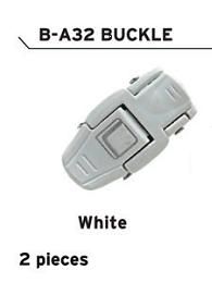 FLR Shoe Buckle Replacement - White Plastic Buckle For Cycling Shoes, Pack Of 2 Replacement Parts
