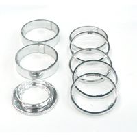 BICYCLE PARTS - SPACER SET ALLOY, 12T LOCK RING, SILVER (COG NOT INCLUDED)