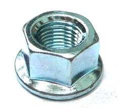 BICYCLE PARTS - AXLE NUT - 3/8 X 26T, FLANGED (SOLD INDIVIDUALLY)