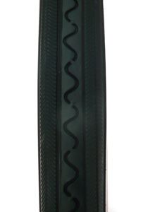 BICYCLE PARTS - TYRE 27 X 1.1/4 BLACK WITH WHITE WALL (32 - 630)
