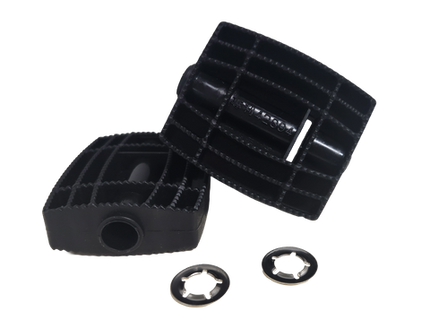 BICYCLE PARTS - PEDALS TRICYCLE, W/O AXLE, BLACK, PAIR - INCLUDES CIRCLIP (I.D. - 12MM)