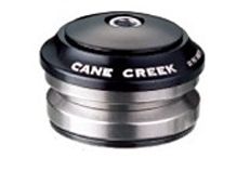 BICYCLE PARTS - HEAD SET, INTEGRATED, ALLOY, 1 1/8, 45 X 45, FOR H/T OD 44MM, BLACK/SILVER, W/O TOP CAP, 41.8MM BEARING