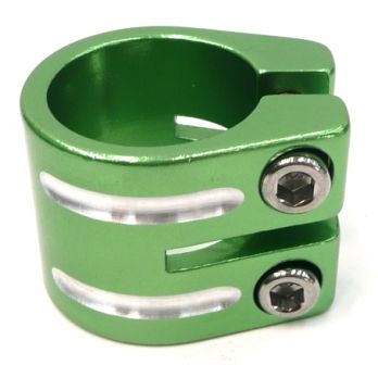BICYCLE PARTS - S/CLAMP 31.8MM GREEN