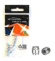 BICYCLE PARTS - HYDRAULIC HOSE FITTING - HK - AV02, COPPER OLIVE/BUSHING FOR AVID/SRAM, 5.2 X 6.7 X 7MM (10 PACK)