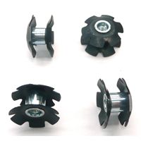 BICYCLE PARTS - STAR NUT, SIZE 1 1/8 - QTY 4 PER BAG