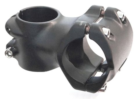 BICYCLE PARTS - AHEAD STEM - 45MM EXT, 0 DEGREE, 28.6MM DIA., 35MM BB, BLACK