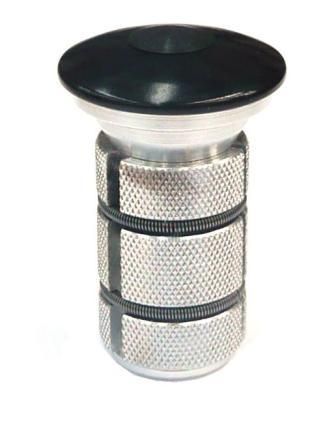 BICYCLE PARTS - T/LESS TENSION ADJUSTER 1 1/8 32MM FOR ID 22 - 25.4MM, H 32MM, BLACK ALLOY TOP