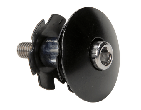 BICYCLE PARTS - STAR NUT, 1 W/ALLOY BLACK CAP