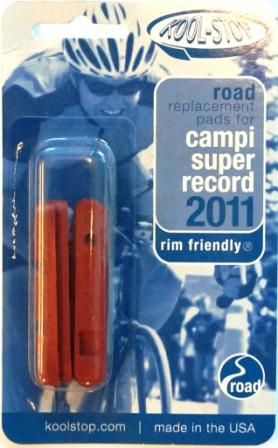 BICYCLE PARTS - BRAKE PADS - KOOL STOP SUPER RECORD INSERT SALMON KSSRSA