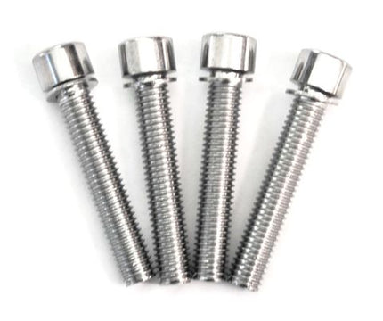 BICYCLE PARTS - SEAT POST BOLT M8, 45MM, ALLEN KEY TYPE, FOR MICRO ADJUST, FULL THREADED, C.P. (BAG 4)